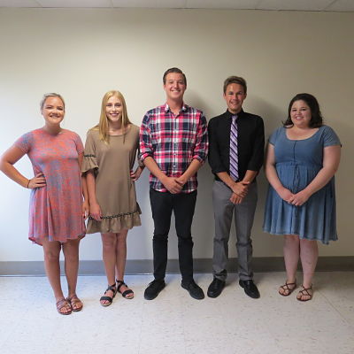 The hospital scholarship committee recently hosted a dinner in honor of Grace, as well as Brittany Clark, 2016 recipient; Jerry Kuhnert, 2015 recipient; Cody Bailey, 2014 recipient; and Molly Clark, 2013 recipient.