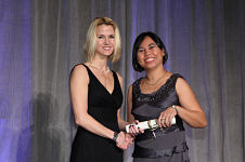 Mitchelle Calderon, Physical Therapist at Marshall Browning Hospital, was awarded a specialist certification in Geriatrics by the American Board of Physical Therapy Specialties (ABPTS) during the Opening Ceremony of the American Physical Therapy Association (APTA) Combined Sections meeting held on February 8, 2012 in the Hilton, Chicago.  She was among the 1,178 new physical therapist specialists from across the United States to be certified.
