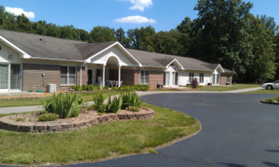Picture of Marshall Browning Estates, the independent living facility owned and operated by Marshall Browning Hospital.